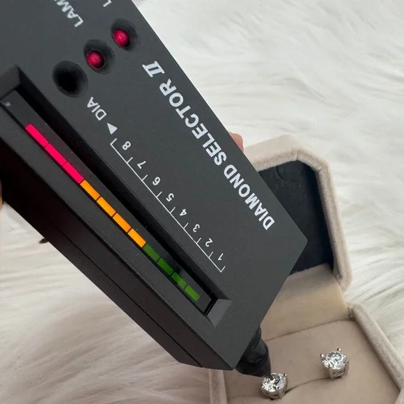 Moissanite Earrings - Picture 5 of 5